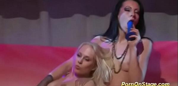  lesbian porn on public stage